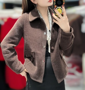 Trenchs pour femmes de style coréen Design tendance pour l'hiver avec doublure en polyester Tissu tissé - Product Image 2