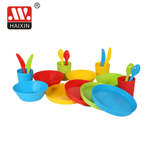 Haixin Factory Direct <strong>Plastic</strong> Food Grade PP Kids Cutlery Dinnerware <strong>Set</strong> With Plate Bowl Cup Fork Spoon,and Knife <strong>Dinner</strong> <strong>Set</strong> - Product Image 4