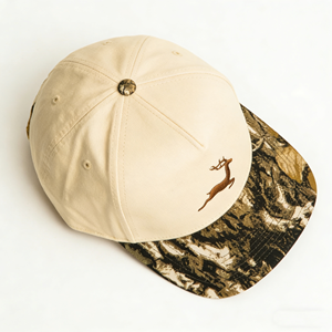 Casquette de baseball de haute qualité en tissu de coton à 5 panneaux, motif camouflage feuilles de forêt, design bicolore, pour hommes et femmes, pour la chasse - Product Image 4