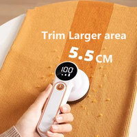 Tragbarer wiederauf ladbarer elektrischer Flusen entferner Smart Fabric Shaver für Kleidung Teppich pullover Pillen besatz mit Mini-Bildschirm