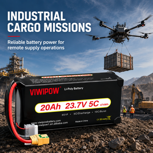 Batterie semi-solide 23,7 V 6S 20000 mAh 6S1P à décharge C élevée et haute densité pour drone logistique – Nouveauté 2026, vente chaude - Product Image 6