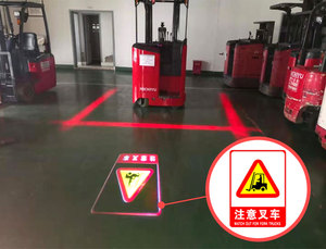 <b>LED</b> Safety <b>Light</b> Lamp <b>Red</b>/Blue Line Beam Zone Area <b>Light</b> to Improve Safety - Product Image 4