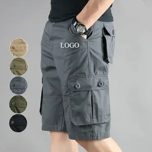 Men's Tactical Shorts Outdoor Cargo Shorts Lightweight Quick Dry Breathable Hiking Fishing Knitted Fabric High Street Plain Dyed