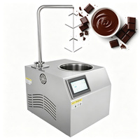 Machine à tremper les fraises dans le chocolat 5,5 L, machine à tempérer le chocolat automatique en acier inoxydable