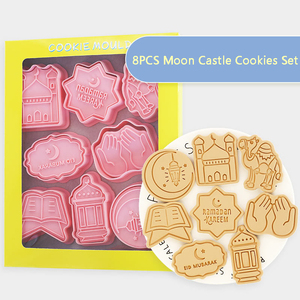 <span class=keywords><strong>Eid</strong></span> Mubarak <span class=keywords><strong>Emporte</strong></span>-pièce en plastique Ferramenta Para Padaria, ensemble d'outils 3D pour la décoration et la cuisson de gâteaux, 8 pièces - Product Image 2