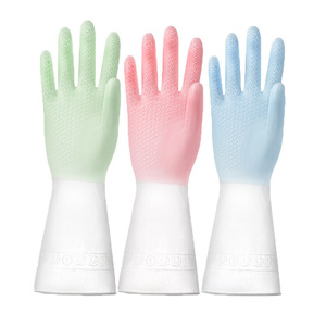 Gradient Household Gloves A1094 Dishwashing Gloves Rubber Latex Waterproof For Kitchen Use - Product Image 4