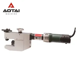 PORTABLE LIGHT WEIGHT OD 8-53MM PIPE TUBE END FACING BEVELING GROOVING MACHINE AOTAI ISC-53