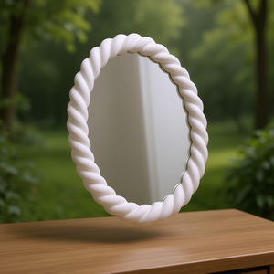 Oval Pp Wall <b>Mirror</b> 16x21 Inches Elegant Design For Home Decor - Product Image 3