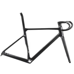 Ultraleichter T1100 Vollcarbon-Straßen rahmen 990G Kletter fahrrad Radfahren 700*38 Reifen Cyclocross Aero dynamischer UD-Scheiben-Rennrad rahmen