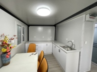 Maison conteneur extensible de 30 pieds à double aile, en panneaux sandwich en acier préfabriqués, design moderne, certifiée CE