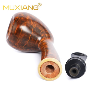 MUXIANG Tobacco Pipe Bent Type Handmade Wood Smoking Pipe For Men Collection - Product Image 4