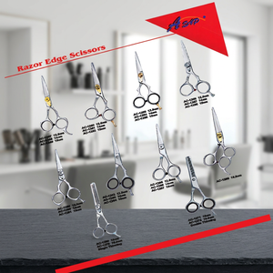 Ciseaux de coiffure professionnels ASAP de 6 pouces, haute qualité, avec vis réglable, ensemble de ciseaux de coiffure, lame pointue longue - Product Image 6