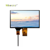 Modul Layar LCD TFT Wisecoco 7 Inci 1024*600 TFT RGB Layar Garis Vertikal Panel Layar LCD IPS untuk HMI Industri