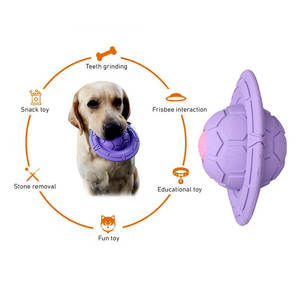 Nouveau jouet de balle de soucoupe volante magique pour animaux de compagnie UFO écologique en caoutchouc naturel jouet pour chien caractéristiques soucoupe volante pour chiens - Product Image 5