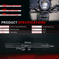 Barra Transversal para Manillar de Motocicleta, Soporte de Expansión Multifuncional, Barra Estabilizadora de Equilibrio para Modelos Honda Cross Cub CC110