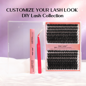 ชุดต่อขนตาแบบ PBT DIY Cluster Lash Extension 14 ถาด ความยาว 8 ถึง 16 มม. ขนตาแบบกันน้ำ พร้อมกาวติดขนตาและแหนบ - Product Image 6