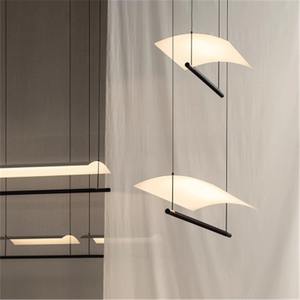 Nordic New Design Line <b>Chandelier</b> Dining Room Modern Metal Pendant <b>Light</b> Linear Lighting - Product Image 1