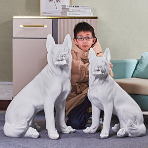 Statue commémorative d'ange pour chien, statue de <span class=keywords><strong>berger</strong></span> <span class=keywords><strong>allemand</strong></span>, figurine en résine d'animal, objet décoratif de collection pour la décoration de la maison <span class=keywords><strong>et</strong></span> du jardin - Product Image 5