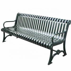 مقعد مقعد حديقة خارجي من Gavin بإطار من الحديد الزهر ومقاعد فولاذية حضرية مصنعة في Guandong - Product Image 2