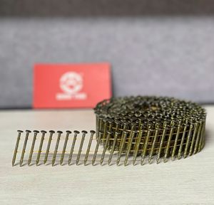 Clavos en rollo de acero galvanizado de 2.1x32mm, resistentes a la intemperie, para venta al por mayor de fábrica, con vástago de tornillo y alambre, para 15 grados - Product Image 4