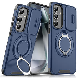 Funda para Teléfono Samsung S26 Ultra con Soporte Magnético, Éxito de Ventas Transfronterizo, Funda Protectora Antigolpes con Ventana Deslizante para S25 - Product Image 5