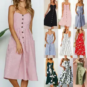 Dropshipping Opening Ceremony Clothing Summer Sexy Punjabi Floral Casual Dresses Women's Clothing Dress Supplier Women Dress