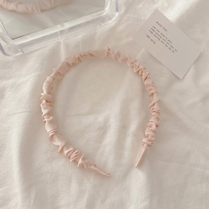 إكسسوارات شعر أنيقة من قماش الساتان ربطات رأس نحيفة مكشكشة للنساء والفتيات - Product Image 6