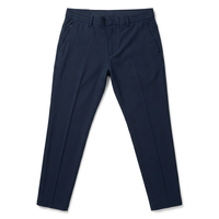 Pantalon de golf pour homme, coupe ajustée, tissé extensible de qualité supérieure, séchage rapide, évacuation de l'humidité, taille extensible, fermeture éclair performante