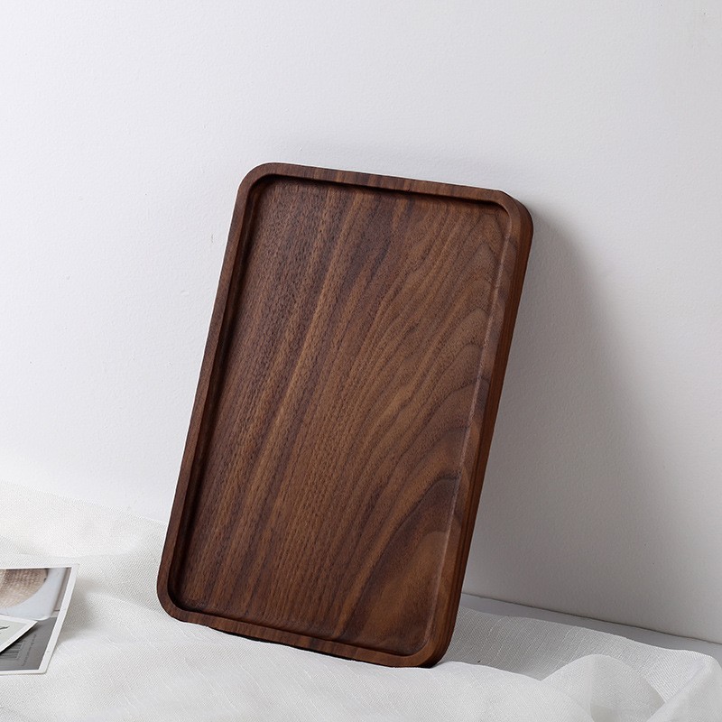 Grande palette en bois de hêtre avec poignées 34*23*2cm