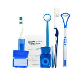 Kit de soins bucco-dentaires orthodontiques 8 pièces avec guide pour fil dentaire, ensemble d'outils de nettoyage pour appareils dentaires, kit dentaire réutilisable pour <span class=keywords><strong>la</strong></span> maison - Product Image 6