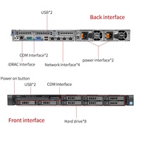 Server Rak Mount Chassis Dell Poweredge R630 E5-2680 V4 8sff Bekas, Server R630 R640 Terlaris