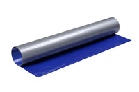 Terpal HDPE PE Woven Fabric Gulungan, Warna Biru Tua dan Oranye, 240Gsm, Harga Murah