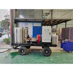 Nouvelle machine à ébavurer le béton à jet d'eau électrique haute pression à double pistolet 500 bars 57 Lpm, pompe de sablage hydraulique - Product Image 5