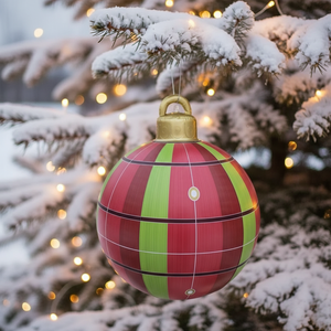 Ballon de Noël gonflable en PVC de 60 cm pour la fête, décoration amusante, jouet gonflable, ornement de Noël en gros - Product Image 1