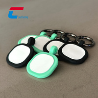 Neuankömmling Dog Tracking Schlüssel bund QR-Code Drucken Silikon Pet Tag RFID Tag Custom