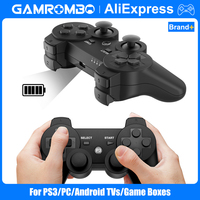 Manette de jeu PS3 pour PS3/PC/Android, manette sans fil à 6 axes avec vibration, joystick avec câble de charge de batterie pour console PS3