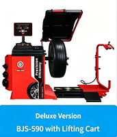 Machine d'équilibrage de roues automatique haute précision BJS590 avec double laser et levage de roue à centrage automatique – Équipement de service pneumatique