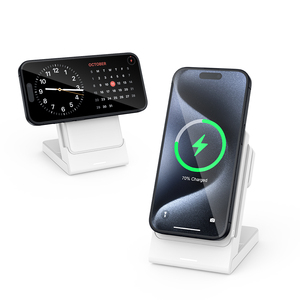 P7 ชาร์จไร้สายเร็ว <span class=keywords><strong>3</strong></span> in 1 เครื่องชาร์จไร้สายแบบพกพา 5000mAh แบตสำรองแม่เหล็กสำหรับโทรศัพท์ - Product Image 4