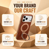 Étui en cuir pleine fleur huilé pour iPhone 18 Pro, 17 Pro Max, 18 Pro Max, avec chargement magnétique sans fil, béquille et protection d'objectif métallique