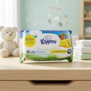 Lingettes humides pour bébé à la camomille, 120 pièces, non tissées, douces, nettoyage délicat, soin de la peau sensible, pour usage quotidien, vente en gros - Product Image 3
