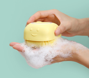 Soft Safety Foldable 2-in-1 Pet Dog Grooming Silicone Shower Massage Shampoo Dispenser <b>Brush</b> Bath <b>Brush</b> - Product Image 6