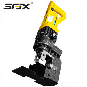 Machine de poinçonnage hydraulique SRJX, outil de profilage de plaques d'acier portable, moteur 1,6 kW, utilisation en construction - Product Image 2