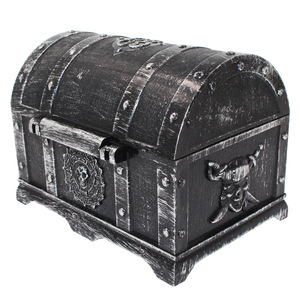 Cofre del Tesoro para Niños, Cofre del Tesoro Caribeño, Cofre Pirata, Cofre Antiguo de Plástico - Product Image 4