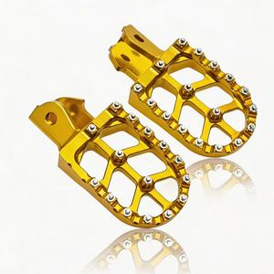 Pédales de moto en alliage d'aluminium, pédales avant et arrière pour motocross, disponibles en rouge, bleu, orange, jaune, vert, argent, noir. - Product Image 5