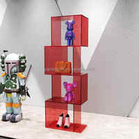 Présentoirs Cubiques Modernes en Acrylique Couleur Personnalisée Faciles à Nettoyer pour Objets de Collection, Rangement de Jouets et Décoration Intérieure