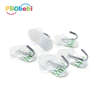 Probebi HS06 usage quotidien forme ronde mur adhésif crochet cintre en plastique porte-manteau crochet pour usage quotidien