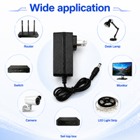 Adaptateur secteur AC/DC 12V 1.5A en gros, prise personnalisée US EU AU UK, connecteur DC, certifié CE FCC EMC RoHS, alimentation murale