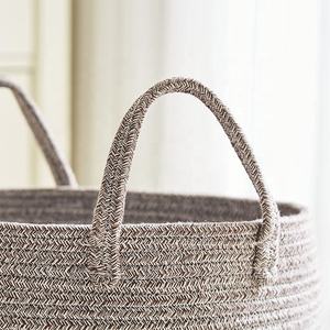 Cesta <span class=keywords><strong>de</strong></span> <span class=keywords><strong>regalo</strong></span> redonda <span class=keywords><strong>de</strong></span> cuerda <span class=keywords><strong>de</strong></span> algodón personalizada <span class=keywords><strong>para</strong></span> uso doméstico <span class=keywords><strong>para</strong></span> almacenamiento <span class=keywords><strong>de</strong></span> Juguetes - Product Image 6
