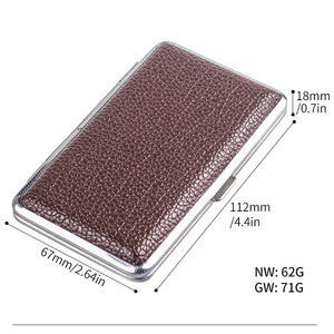 Portasigarette Sottile in Pelle PU da 20 Pezzi per Donna, Produzione Economica, Scatola per Tabacco Personalizzabile, Porta Sigarette all'Ingrosso - Product Image 2