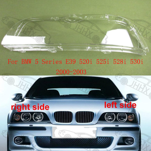 Couvre-phare de voiture pour <span class=keywords><strong>BMW</strong></span> Série 5 <span class=keywords><strong>E39</strong></span> <span class=keywords><strong>520i</strong></span> 525i 528i 530i 2000 2001 2002 <span class=keywords><strong>2003</strong></span>, couvre-lentille de phare, kit carrosserie - Product Image 1